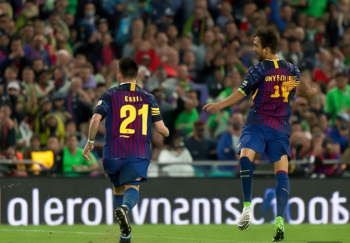 梅西法蒂双响，巴萨2-0埃瓦尔巩固领先地位(图1)